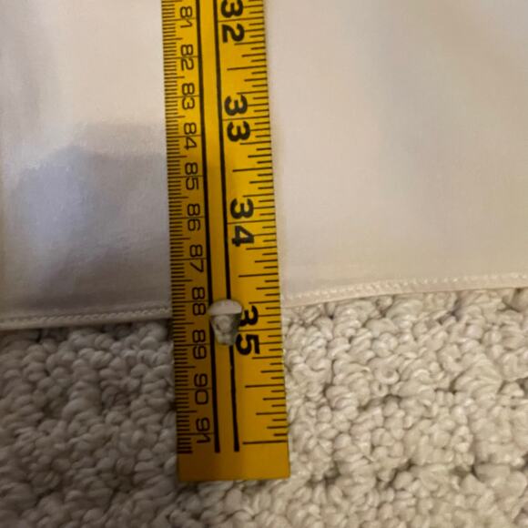 Vintage 80s Calvin Klein Classifications 100% Silk Off-White Ivory Cream Skirt S - Picture 7 of 8